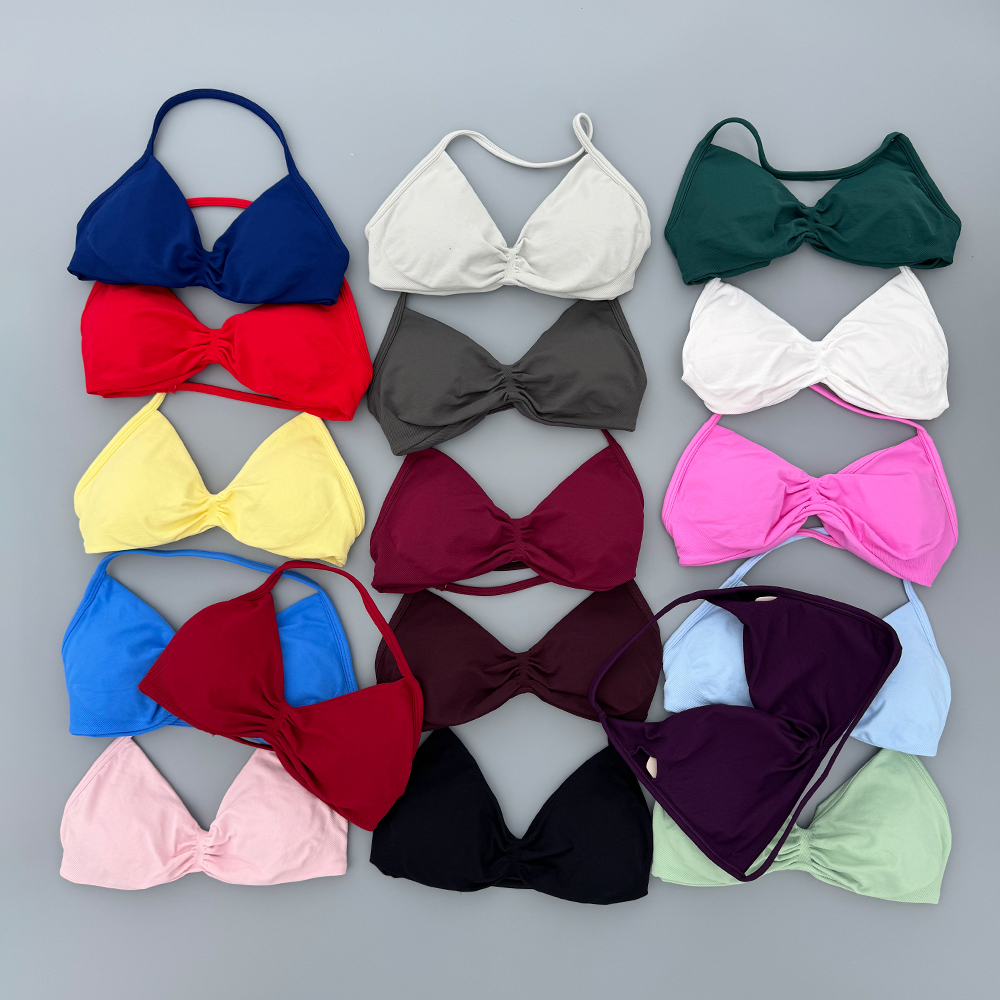 Sports Bra High Impact - Sports Strappy Bra Yoga Underwear Women
