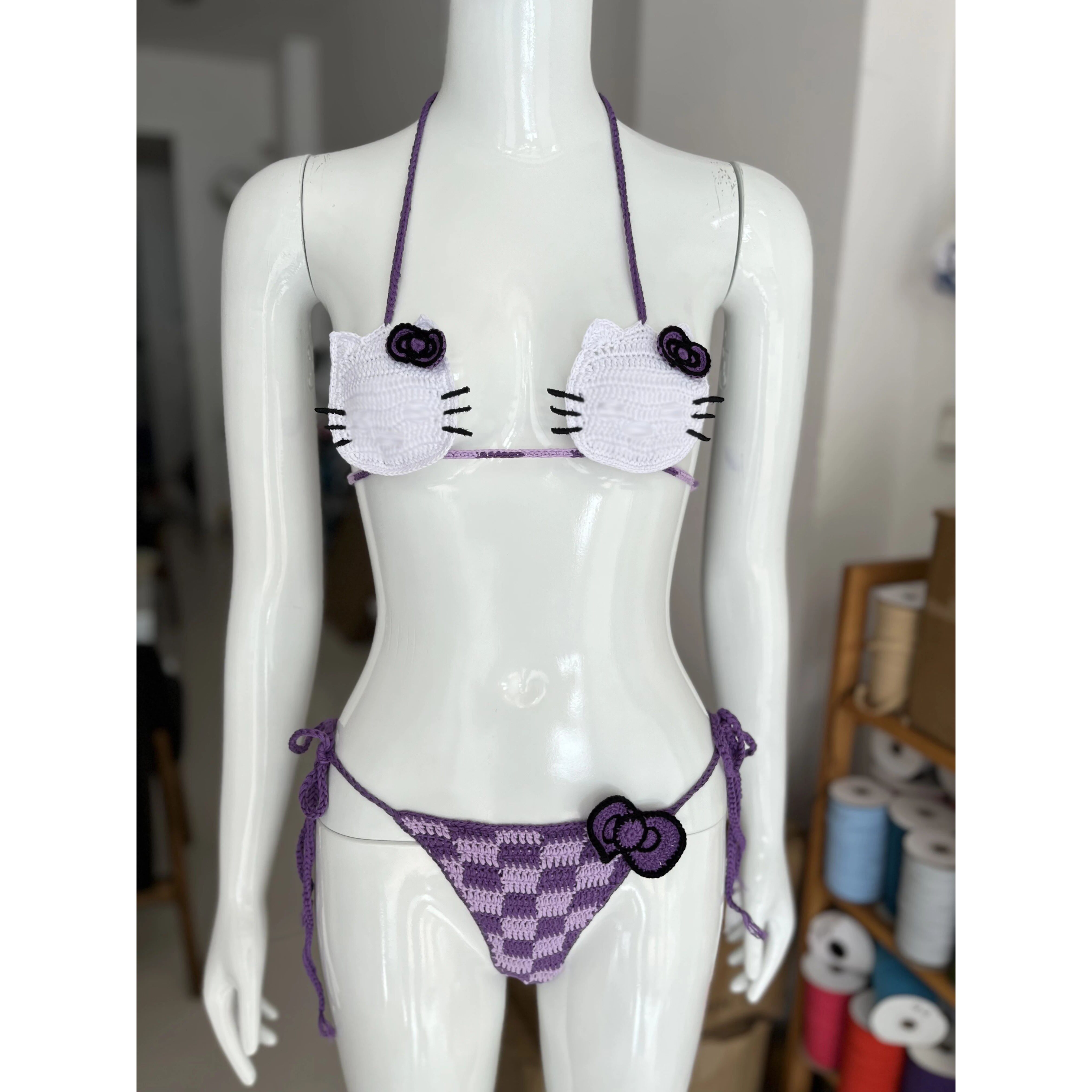 Hello Kitty Bikini Set Lady's  - Thong Bikini Women ulasan dan harga