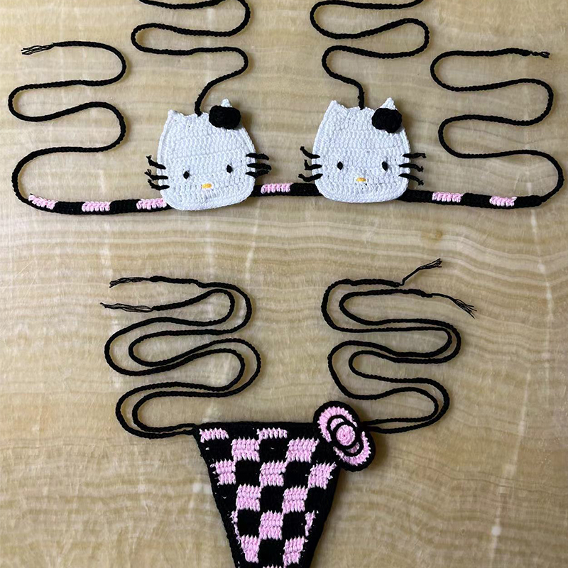 Hello Kitty Bikini Set Lady's  - Thong Bikini Women ulasan dan harga