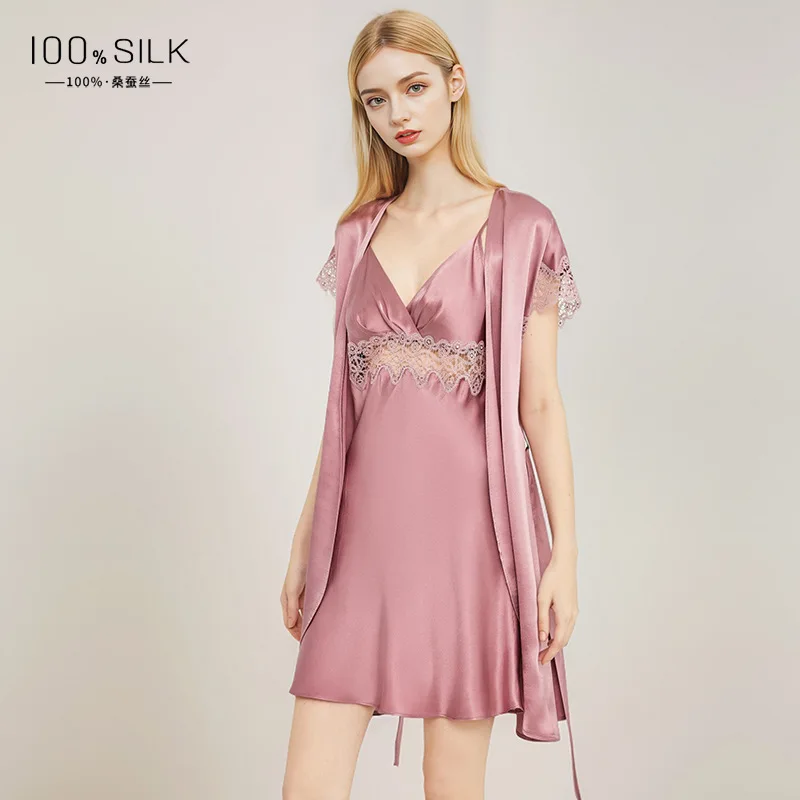 2026 19MM 100% Mulberry Silk R - Robe Silk Women ulasan dan harga