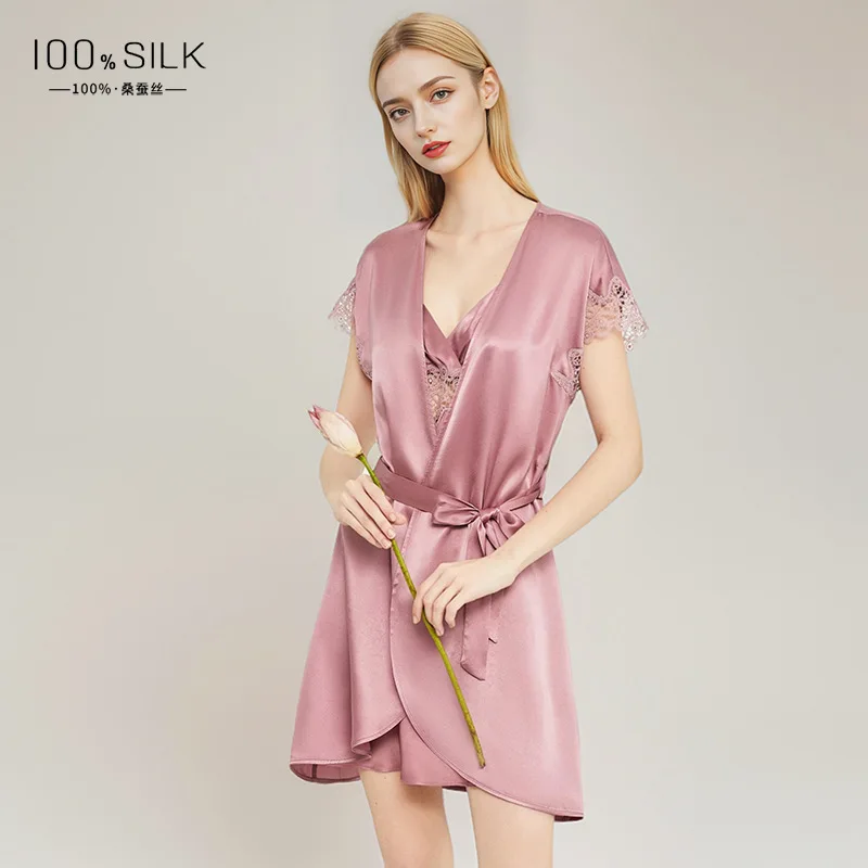 2026 19MM 100% Mulberry Silk R - Robe Silk Women ulasan dan harga